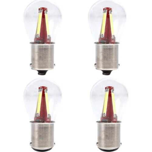 Universal 4 Filament 1157 BAY15D LED Bulb Car Brake Stop Lamp Bulb 1156 BA15S Auto Car Turn Signal Brake Light White/Red/Yellow