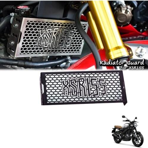Motorcycle Radiator Protector Grill Guard Protective Cover for YAMAHA XSR155 2019-2020 Water Cooler Protection Black