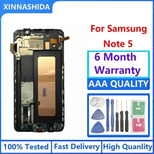 LCD For SAMSUNG Galaxy Note 5 Display Touch Screen for SAMSUNG Note 5 Note5 N920A N9200 N920C SM-N920