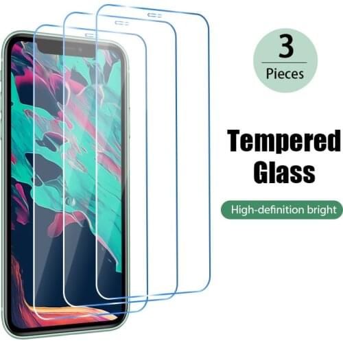 1pcs/2pcs/3pcs Screen Protector on the iPhone 11 Pro Max X XS XR Protective Glass for iPhone 12 Pro 7 8 Plus 6 6S 5 SE 2020