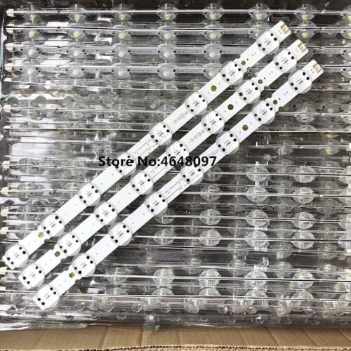100% New 3pcs/Kit LED strips for LG 43 TV 43UK6500AUA BUSWLJM SSC Trident 43UK65 SSC 43UK65(LGD) 8LED SVL430A62 REV1.0