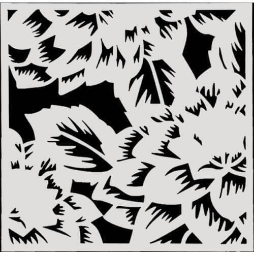 15*15 Peony flower Layering Stencils Drawing Color Spray stencil DIY Scrapbook photo album Decorative Embossing DIY Card Crafts