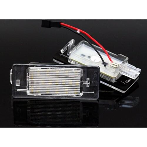 2Pcs/Set License Plate Light For Opel Vectra C Estate 02-08 LED Light For Car License Number Plate Light Lamp