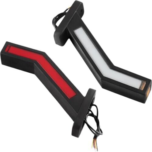 2PCS Universal LED Neon Stalk Side Marker Light 12V 24V Truck Trailer Position Lamp Waterproof