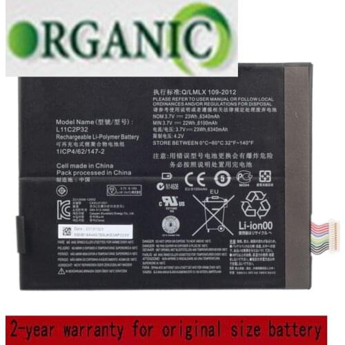 3.7V 6340mAh 23Wh L11C2P32 Laptop Battery For Lenovo IdeaTab S6000 S600H B600-F A7600 A7600-HV A7600-F A10-80 A10-80HC