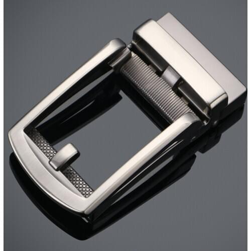 4cm Width Genuine Leather Mens Belt Buckle Head Business Strap Accessories Automatic Buckle Luxury Fashion Imitation Pin Buckle