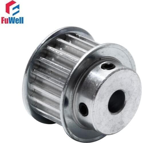 5M-22T HTD Timing Pulley 16mm Belt Width Gear Belt Pulley 6/8/10/12/14/15/16mm Bore Aluminum Alloy 22Teeth Transmission Pulley