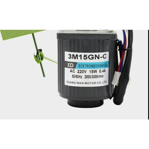 AC 220V 15W 1400RPM-2800RPM 70 * 90MM 3M15GN-CC AC variable speed motor adjustable speed reversing / DIY accessories