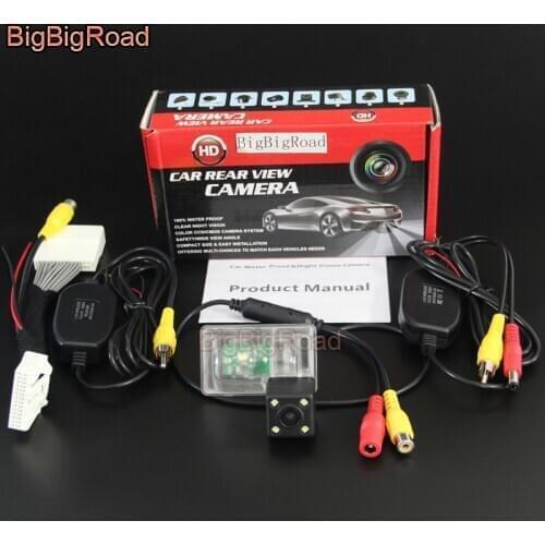 BigBigRoad Car Rear View Reverse Camera For Mazda CX-5 CX 5 CX5 KF 2019 2020 28 Pins Adapter OEM Monitor Compatible