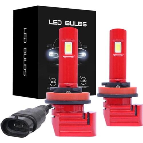 2pcs Universal 9005 9006 H7 H8 H11 72W 7200LM IP67 6000K Car Fog Light Car LED X11 Headlight Bulb Kits for Car Motorcycle Ship