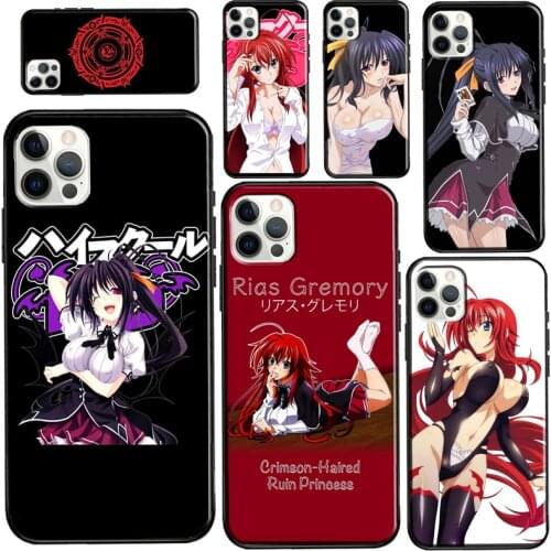 Akeno Rias Gremory High School Dxd For iPhone 12 mini 11 Pro Max Phone Case For iPhone 7 8 Plus 6S X XR XS Max SE 2020 Coque