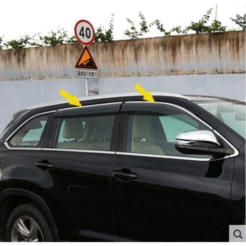 FOR 2014 2015 2016 toyota HIGHLANDER KLUGER SIDE WINDOW RAIN DEFLECTORS GUARD VISOR WEATHERSHIELDS SHADE