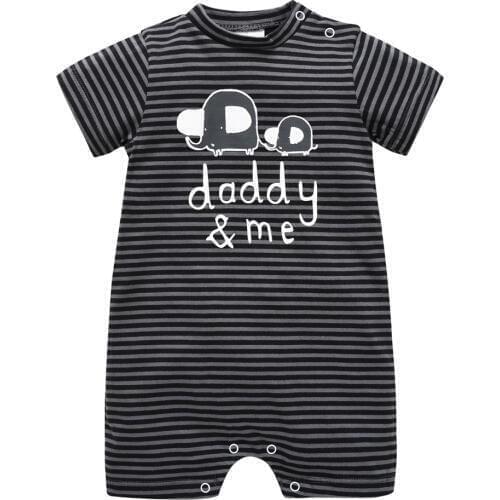 Kavkas 2020 Girls Boys Baby Rompers Short Sleeve Cartoon Printing Cotton New Born bebe Clothing 0-3m Jumpsuit