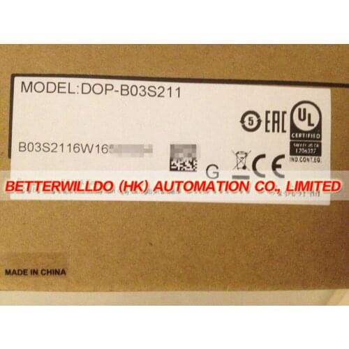 DOP-B03S211 NEW IN BOX 4.3'' HMI Touch screen 480*272 1 USB Host + Software +Free Cable 1 Year Warranty