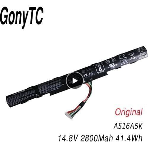 GONYTC 14.8V 41.4Wh New Original AS16A5K Laptop Battery for Acer AS16A7K TMP249 AS16A8K E5-475G