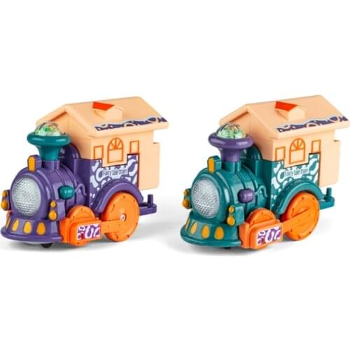 Colorful Lighting Minis Childrens Smart Touch-sensing Voice-activated Train Toy with Dynamic Music for Kids