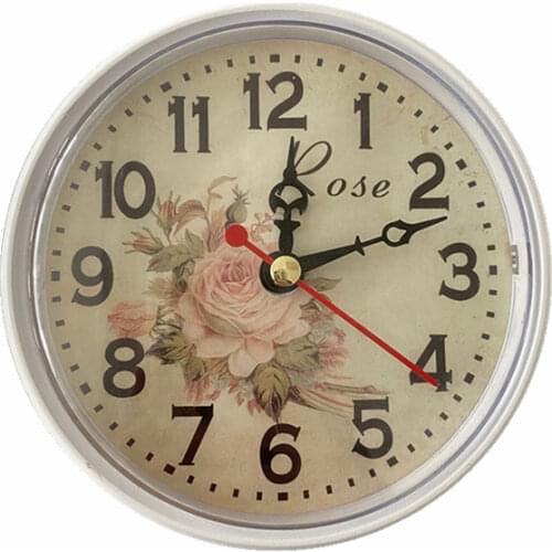 5PCS 110MM White Color Rose Flower Insert Clock Built - in Clock DIY Quartz Clock Accessories