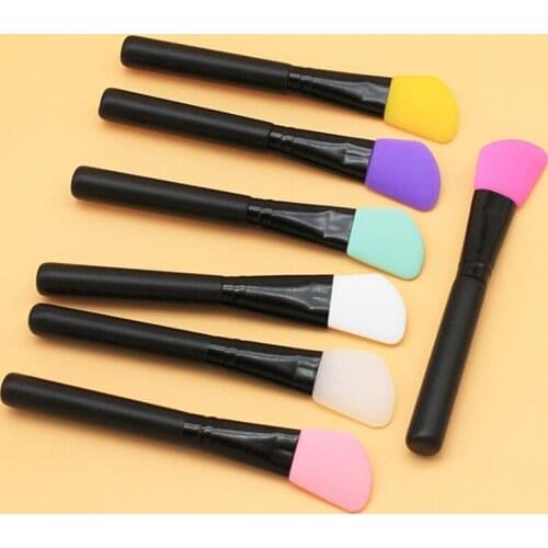 2021 New 1PC Silicone Soft Face Mask Brush DIY Mud Mixing Brush Cleaner Applicator Skin Care Facial Beauty Women Makeup Tools