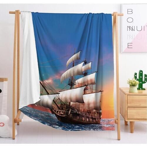 Sailboat mexican pink luxury animal crossing fabric blanket for bed custom photo weighted tapestry throw h fuzzy blanket 2