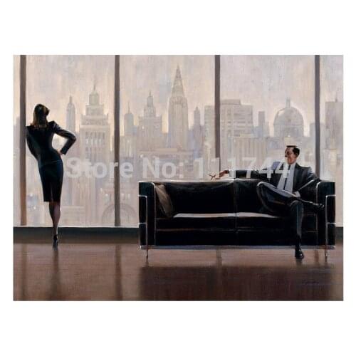 Pensive New York Brent Lynch Canvas painting office art landscape Home Decor High quality Hand painted