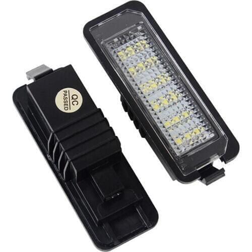 New 1/2Pcs LED Car License Number Plate Light Lamp for Golf 4/5/6 Polos Phaeton VW License Plate Lamp