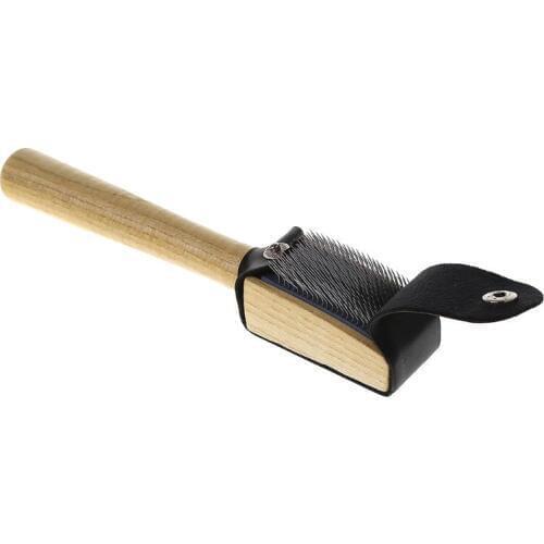 Wood Suede Sole Wire Cleaners Dance Shoes Cleaning Brush For Footwear