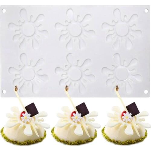 6 Cavity Silicone Cake Mold Chocolate Molds Mousse Mould Bakeware 3D Cake Decorating Tools Jelly For Baking Pastry Tool