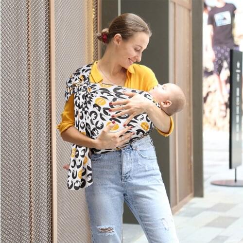 100% Cotton Fabric Breathable Baby Ring Sling Carrier Soft Baby Wrap For Newborns Ergonomic Baby Hipseat Free Size Carrier