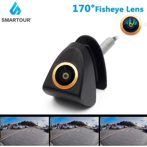 SMARTOUR Fisheye Front View Logo Golden Camera For Toyota/Prado/Highlander/Cruis/Camry/Corolla/Yaris/VIZI/REIZ/Verso/Veranda