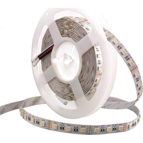 5m/Roll SMD5050 RGBW 4 In 1 LED Strip DC12V/24V 60Leds/m RGBWhite 4 Colors in 1 Chip Waterproof Decor Strip Light For Home Bar