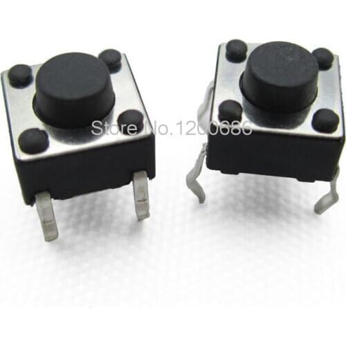 TELESKY 6 * 6 * 5MM micro switch copper feet vertical touch switch button switch