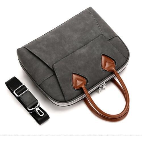 PU Leather Waterproof Laptop Bags for Women Briefcase Business Shoulder Bag Handbag girls laptop bag 13.3 14 15 15.4 15.6 Inch