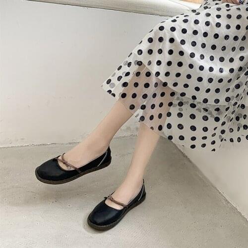 Spring and autumn must-have sweet casual style flat womens shoes solid color round head Zapatillas Mujer wild fashion W33-22