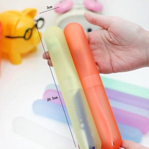 1 Pcs Portable Travel Hiking Camping Toothbrush Holder Case Tube Cover Bathroom Organizer Bathroom Accessories