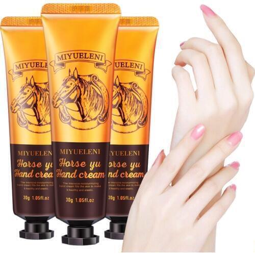 1PC moisture hand cream horse oil Anti-Dryness Hydrating smooth cream hand skin care winter repair Nourishing hand cream HF176