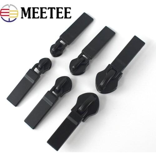 10pcs 5/8/10# Non Lock Zipper Sliders for Nylon Zipper Sewing Bag Zippers Head Zip Repair Kit Replacement DIY Accessories ZT177