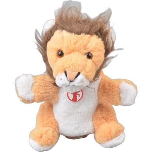 25cm Dark Color Lion Stuffed Plush Soft Doll Animals DevelopToy Girls Baby Kids Hands Puppets Birthday Gift