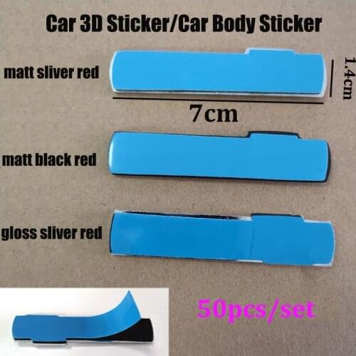 50pcs/set 3D Metal Emblem Badge Decal Car Sticker Car body sticker Car Accessories car styling