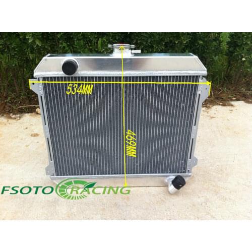 3 Row Aluminum Radiator for 1975-1979 Nissan Stanza Datsun 620 2.0L MT 1975 1976 1977 1978 1979