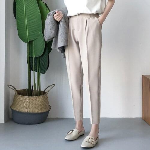 2020 New Winter Autumn Pants High Waist Womens Pencil Pants Casual Solid Harem Pants Female Warm Female Long Trousers Hot Sale