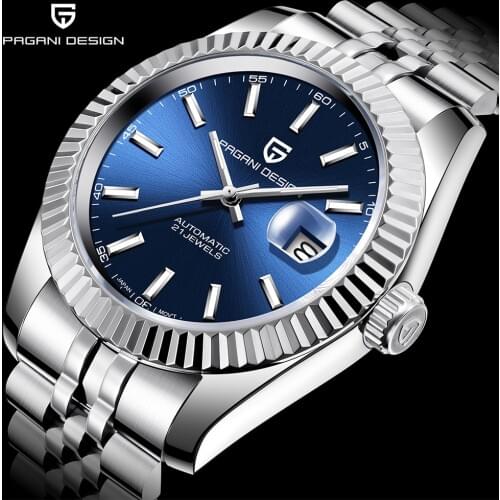 2020 New PAGANI DESIGN Top Brand Automatic Date Watch Sports Stainless Steel Waterproof Watch Mens Mechanical Watch Luxury Watc