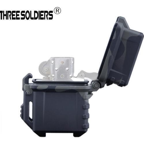 Military style Lighter Storage Case hand - stitched Cigarette Lighter Holder case for flat Zippo Lighter Case with no lighter