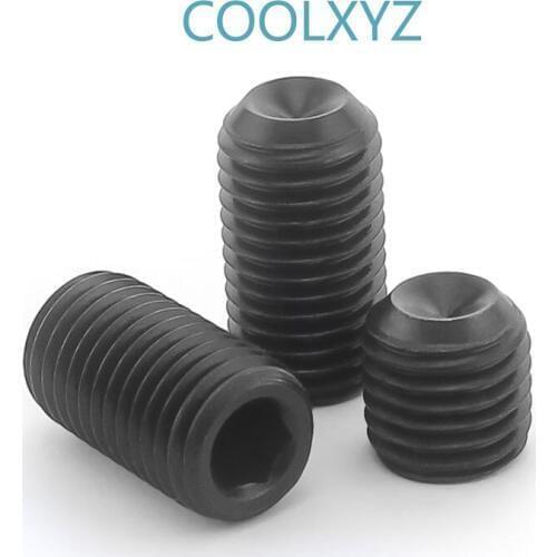 DIN916 12.9 fine tooth fastening screw inner hexagonal machine rice headless screw base rice screw M6-M12 10PCS