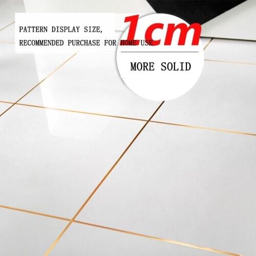 Home decor gap sealing foil tape waterproof floor seam sticker tile seal gold silver black diy copper strip adhesive roll