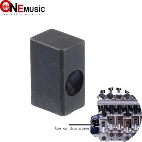 6pcs Electric Guitar Tremolo Bridge String Saddle Clamp Pressure Lock String Insert iron Block for Electric Guitar 8.15X4X5MM