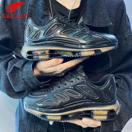 Sailadi Running Shoes Men Inside Increased High Breathable Popcorn Sole Sports Shoes Outdoor Training Walking Sneakers SFB2213