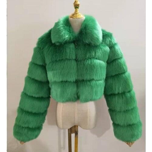 LuckBN Long Fur Coats