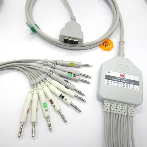 MARQUETTE EKG cable with 10 leadwires Popular EKG CABLE,Banana4.0