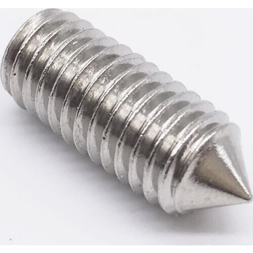 Wkooa M3 M4 M5 M6 M8 Set Screws Allen Hex Socket Grub Screw Cone Point Stainless Steel Metric Pack 100