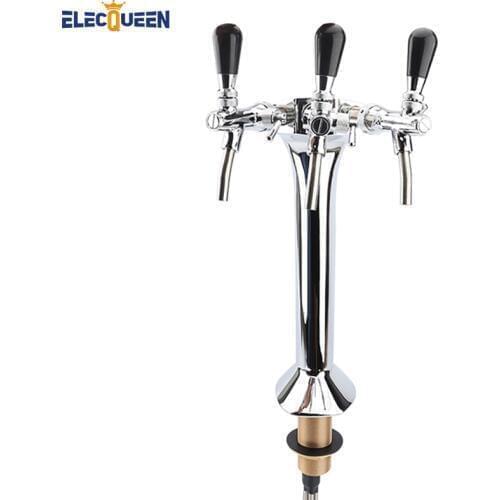 New Arrival Triple Faucet Snake Font, Cobra Triple Tap Flooded Font, Chrome Plated Brass, Flow Control Type Adjustable Tap